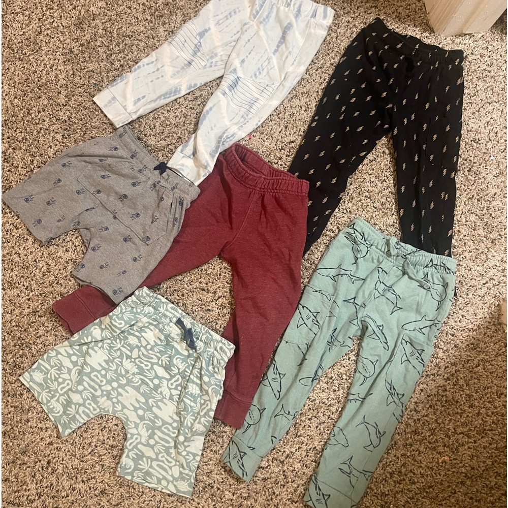 Cat & Jack Bundle 4 Sweatpants 2 Shorts